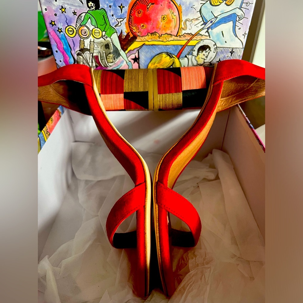 Jeffrey Campbell Suede Cube Heel